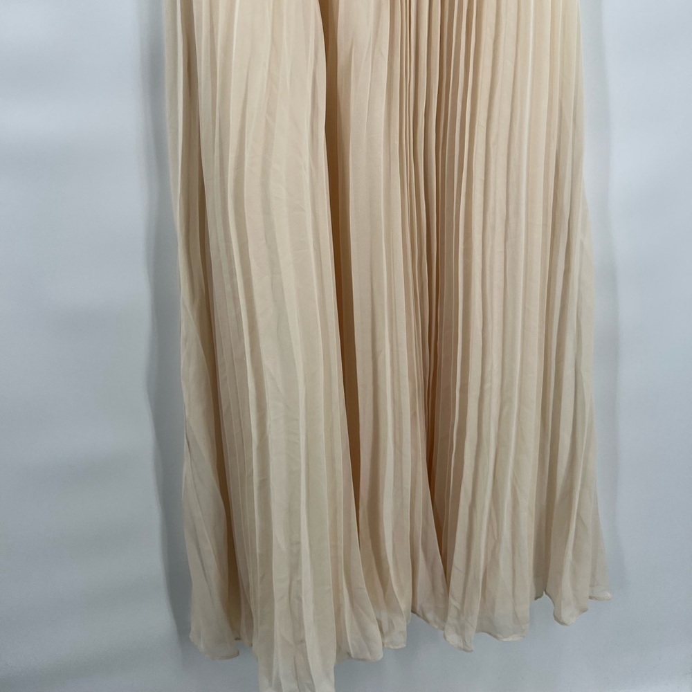 Saved By The Dress Cream Flute Maxi Dress Size Small — image 3 of 8